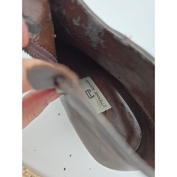 Etienne Aigner Women's Size 6 Prance Brown Leather Ankle Boots - Picture 7 of 14